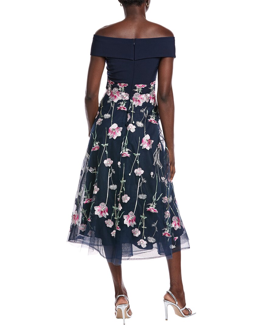Teri Jon by Rickie Freeman Teri Jon By Rickie Freeman Crepe Off-Shoulder Gown