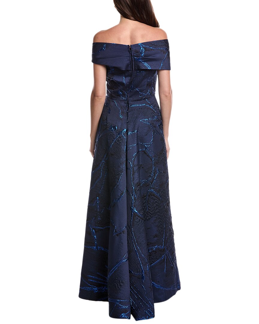 Teri Jon By Rickie Freeman Jacquard Gown