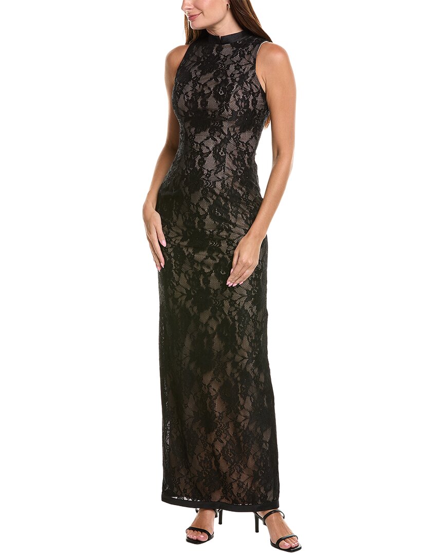Rene Ruiz Rene Ruiz Halter Lace Column Gown