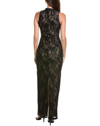 Rene Ruiz Rene Ruiz Halter Lace Column Gown