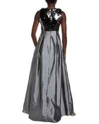 Rene Ruiz Sequin Taffeta Gown