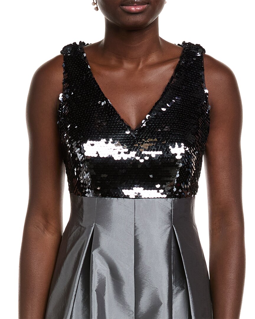 Rene Ruiz Sequin Taffeta Gown