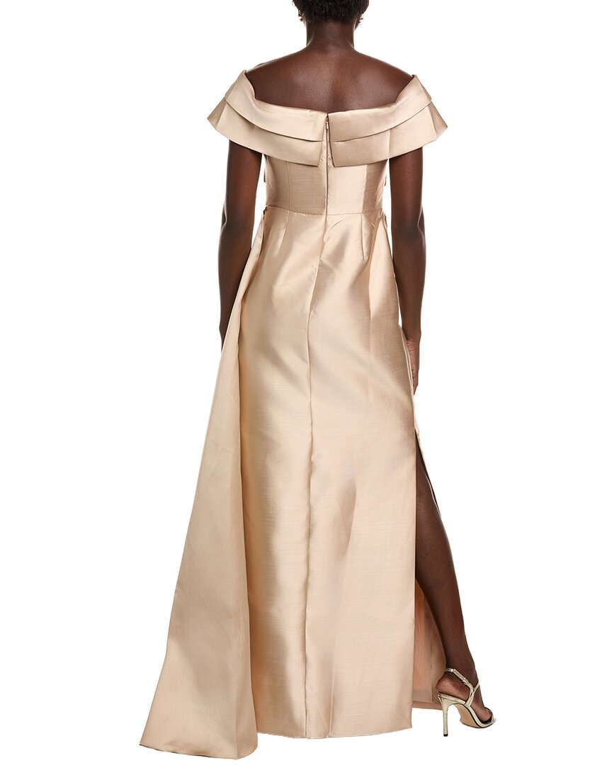 Rene Ruiz Draped Mikado Gown