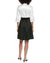 Rene Ruiz Color Block Shirtdress