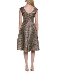 Rene Ruiz V-Neck Cap Sleeve A-Line Cocktail Dress