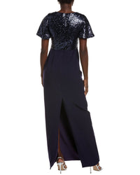Rene Ruiz Sequin Column Gown