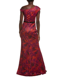 Rene Ruiz Printed Fit & Flare Gown