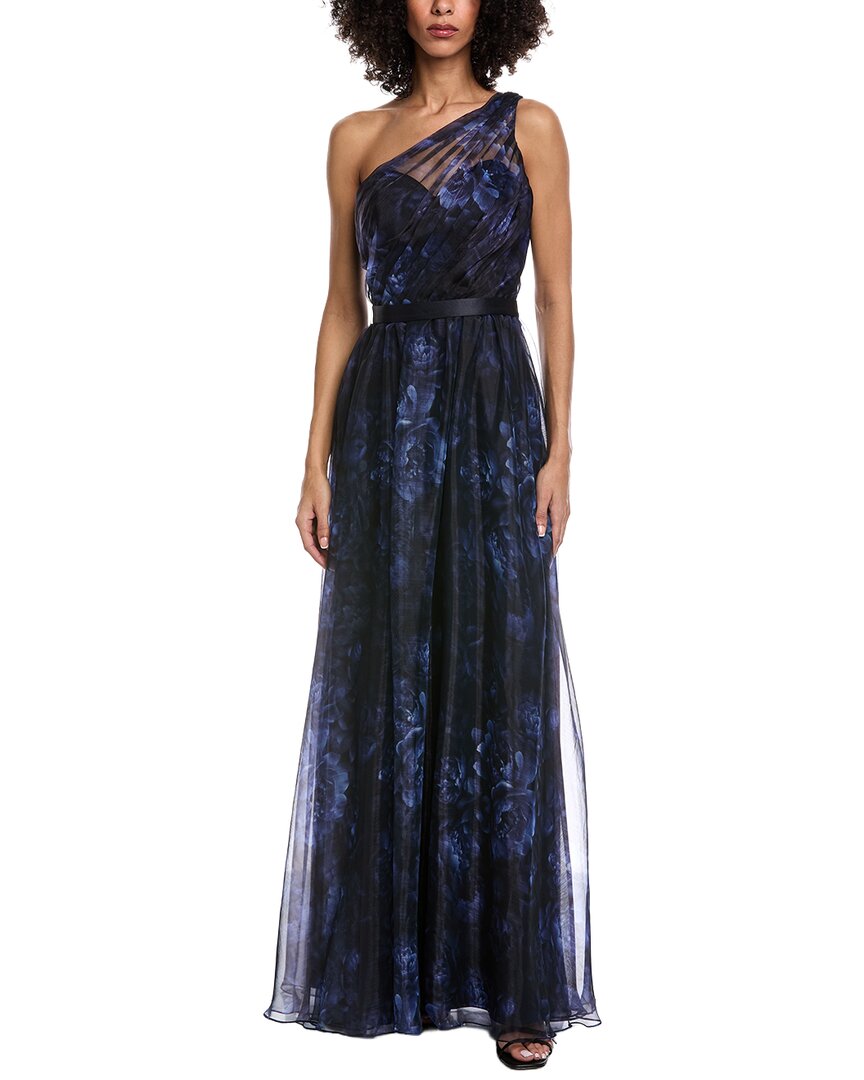 Rene Ruiz One-Shoulder Gown