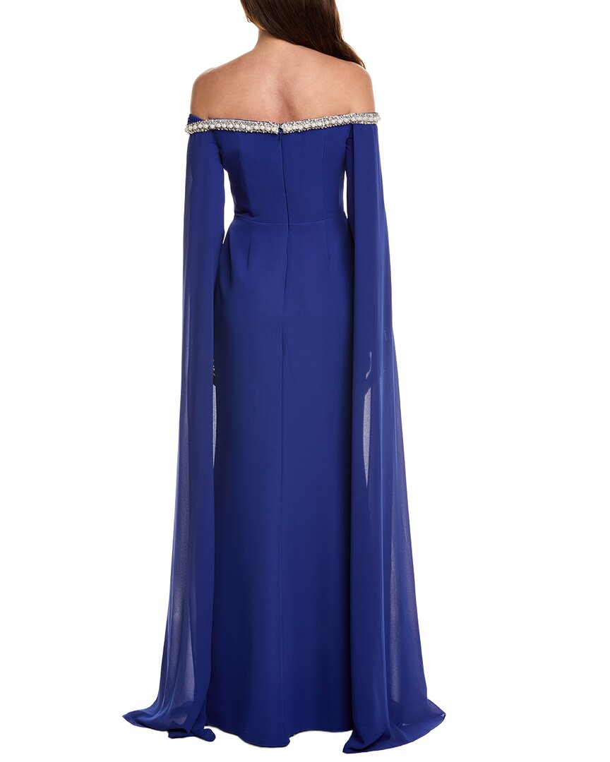 Rene Ruiz Asymmetrical Neck Gown