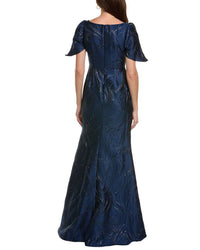 Rene Ruiz Flare Jacquard Gown