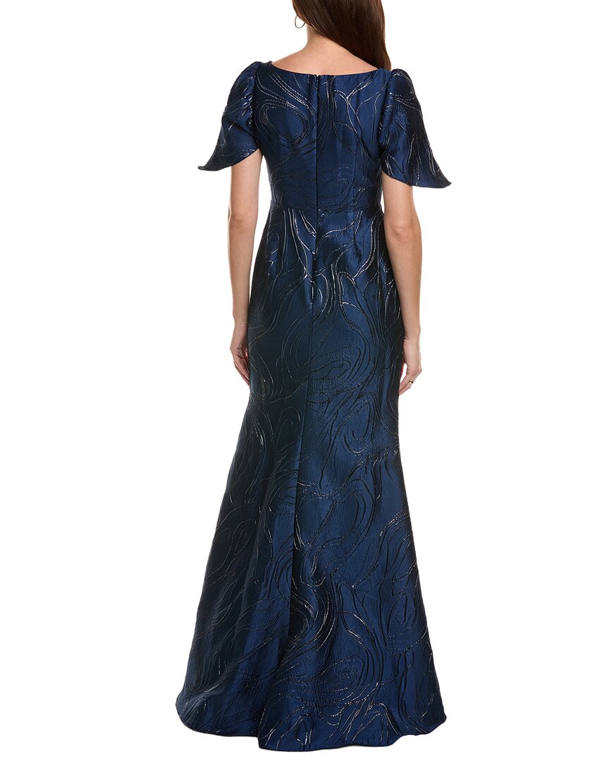 Rene Ruiz Flare Jacquard Gown