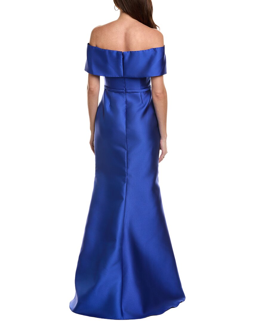 Rene Ruiz Off-Shoulder Fit & Flare Gown