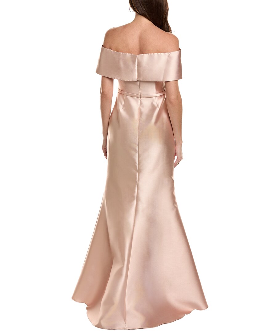 Rene Ruiz Off-Shoulder Fit & Flare Gown