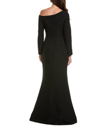 Rene Ruiz Border Crepe Gown