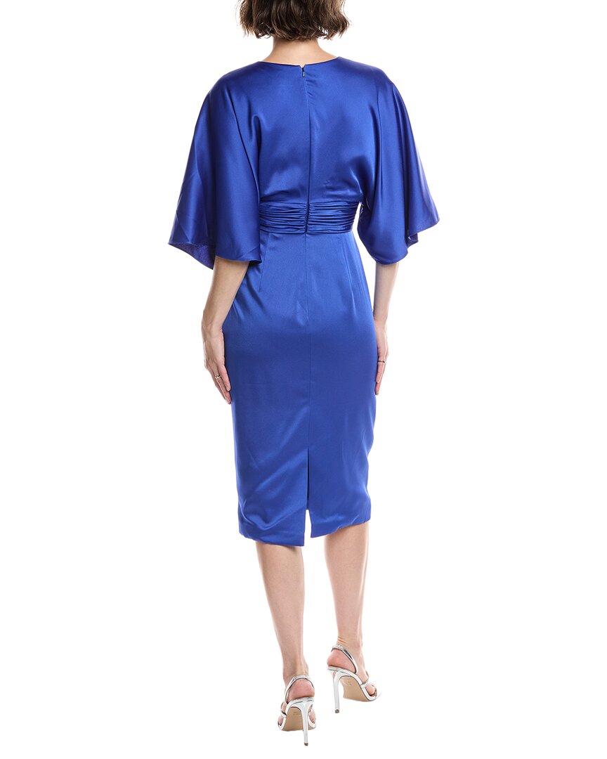 Theia Kimono Satin Cocktail Dress