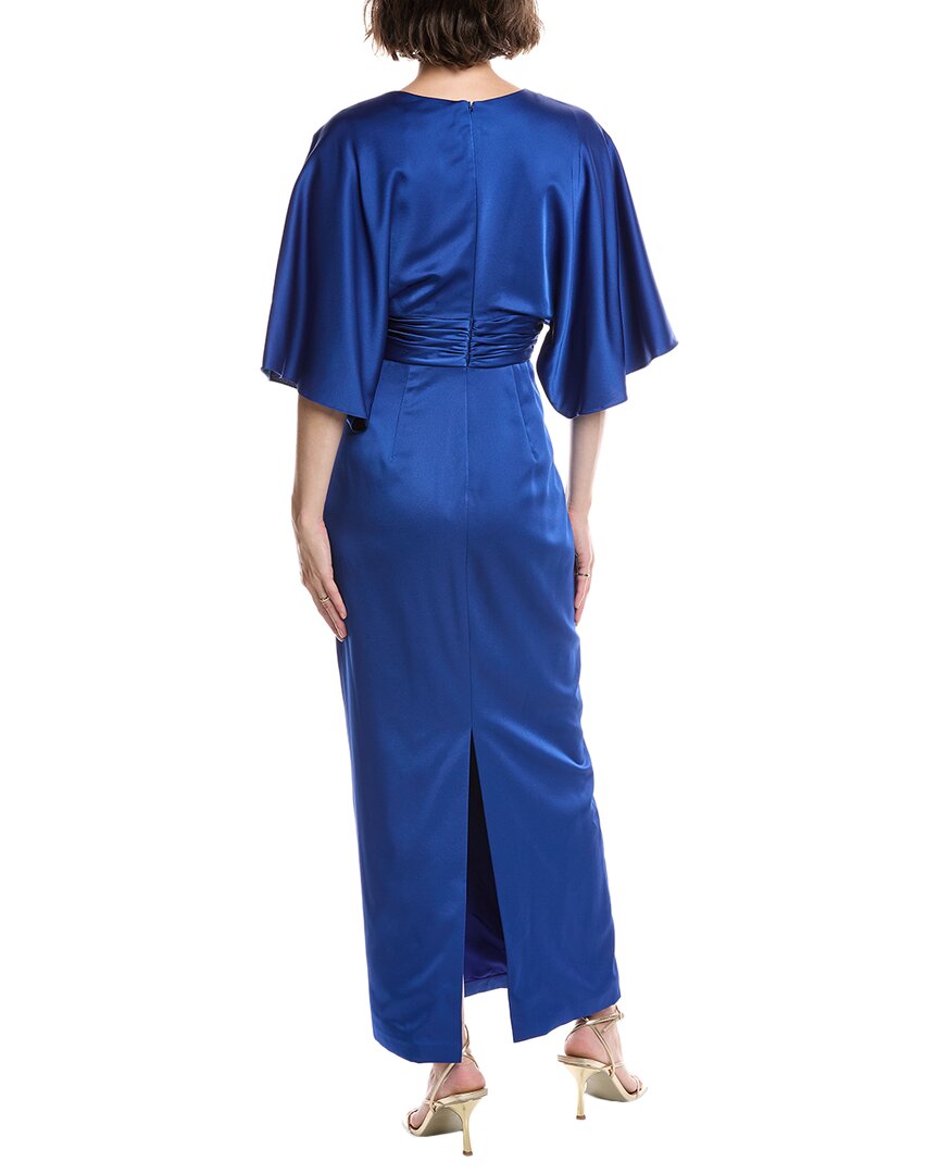 Theia Kimono Satin Gown
