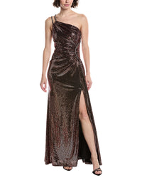 Theia Roxanne One-Shoulder Gown