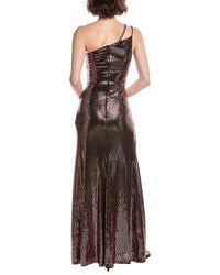 Theia Roxanne One-Shoulder Gown