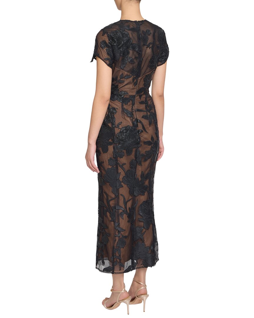 Marchesa Notte Marchesa Notte Guipure Sheath Maxi Dress