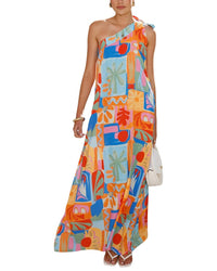 Oloey Printed Maxi Dress
