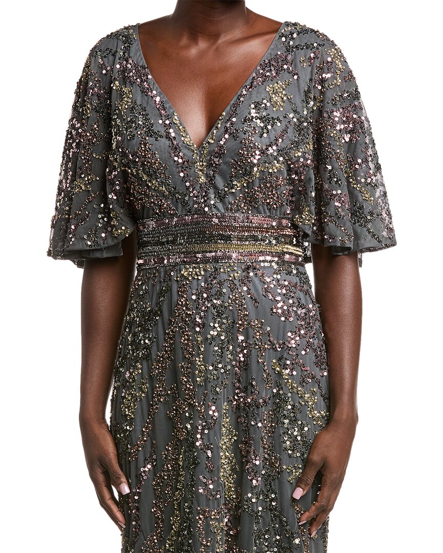 issue New York Issue New York Sequin & Bead Embellished Gown