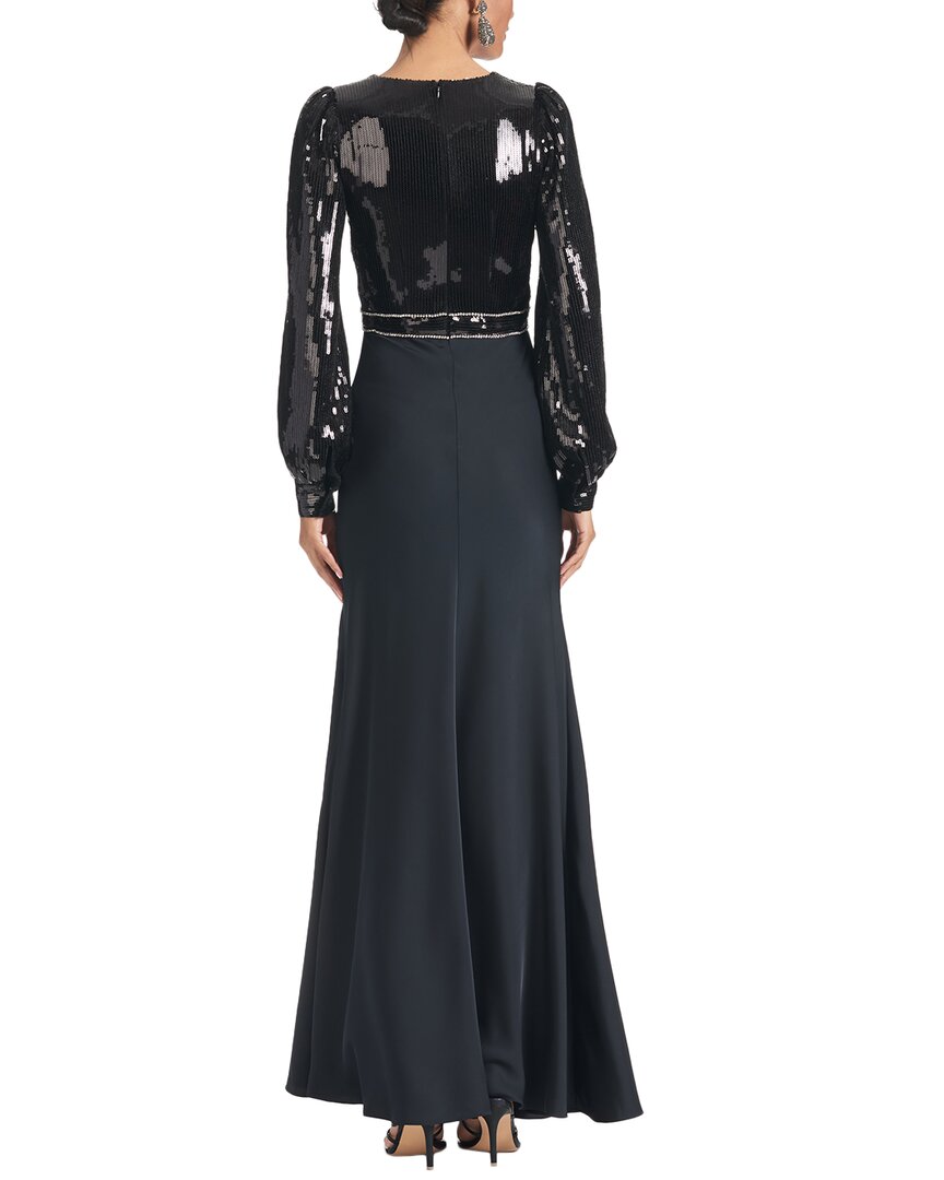green emerald velvet dress Sachin & Babi Kayla Gown - Black