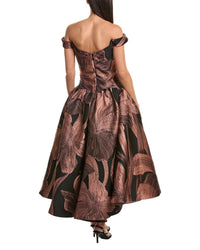 Amsale Jacquard Gown