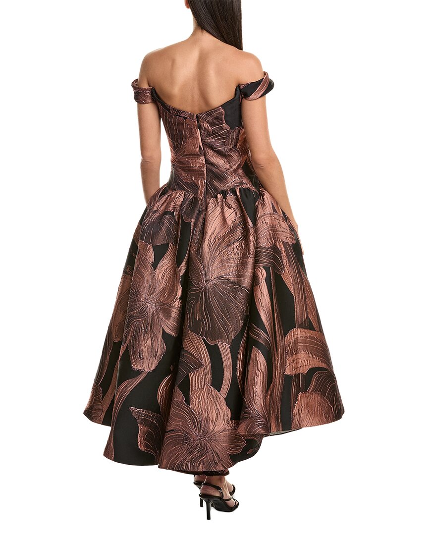Amsale Jacquard Gown