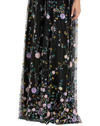 Mac Duggal Faux Wrap Midnight Gown