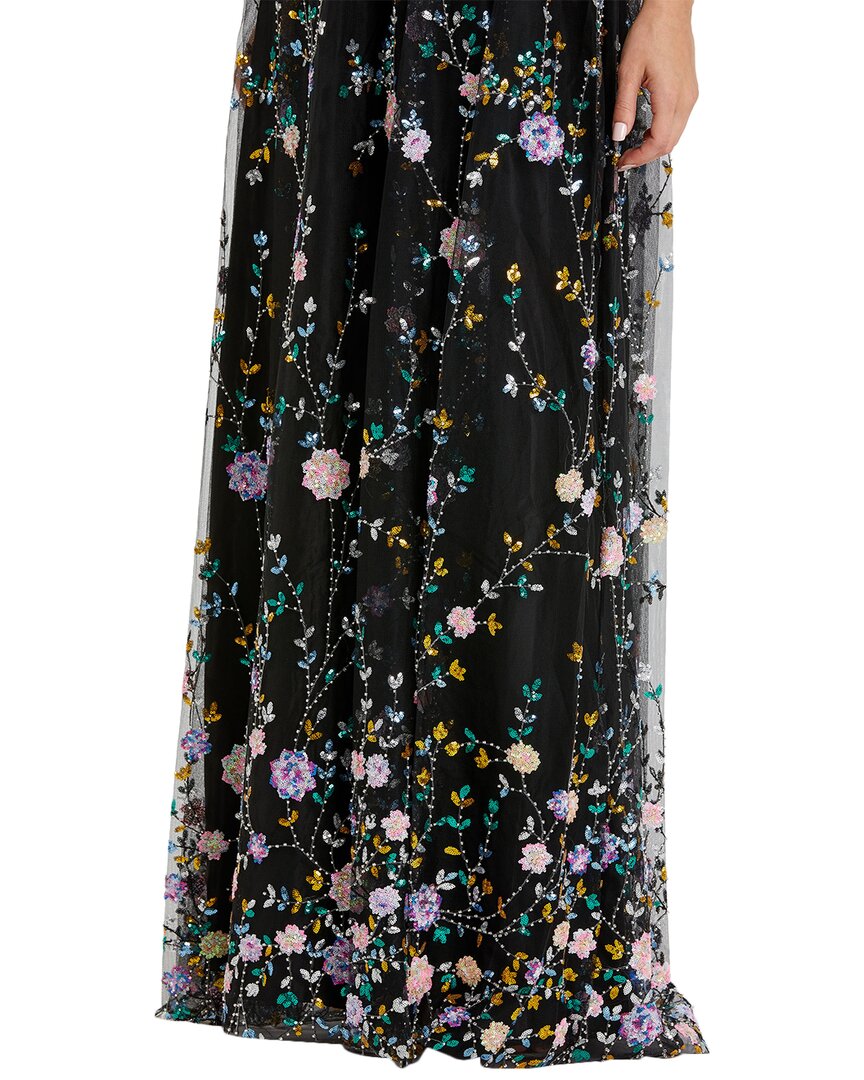 Mac Duggal Faux Wrap Midnight Gown