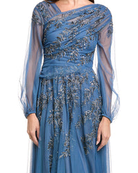 Theia Wilma Bishop Sleeve Gown