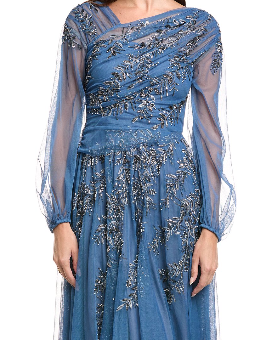 Theia Wilma Bishop Sleeve Gown