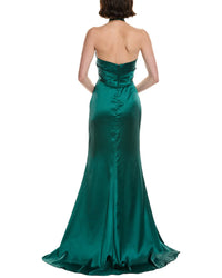 Rene Ruiz Stretch Satin Gown