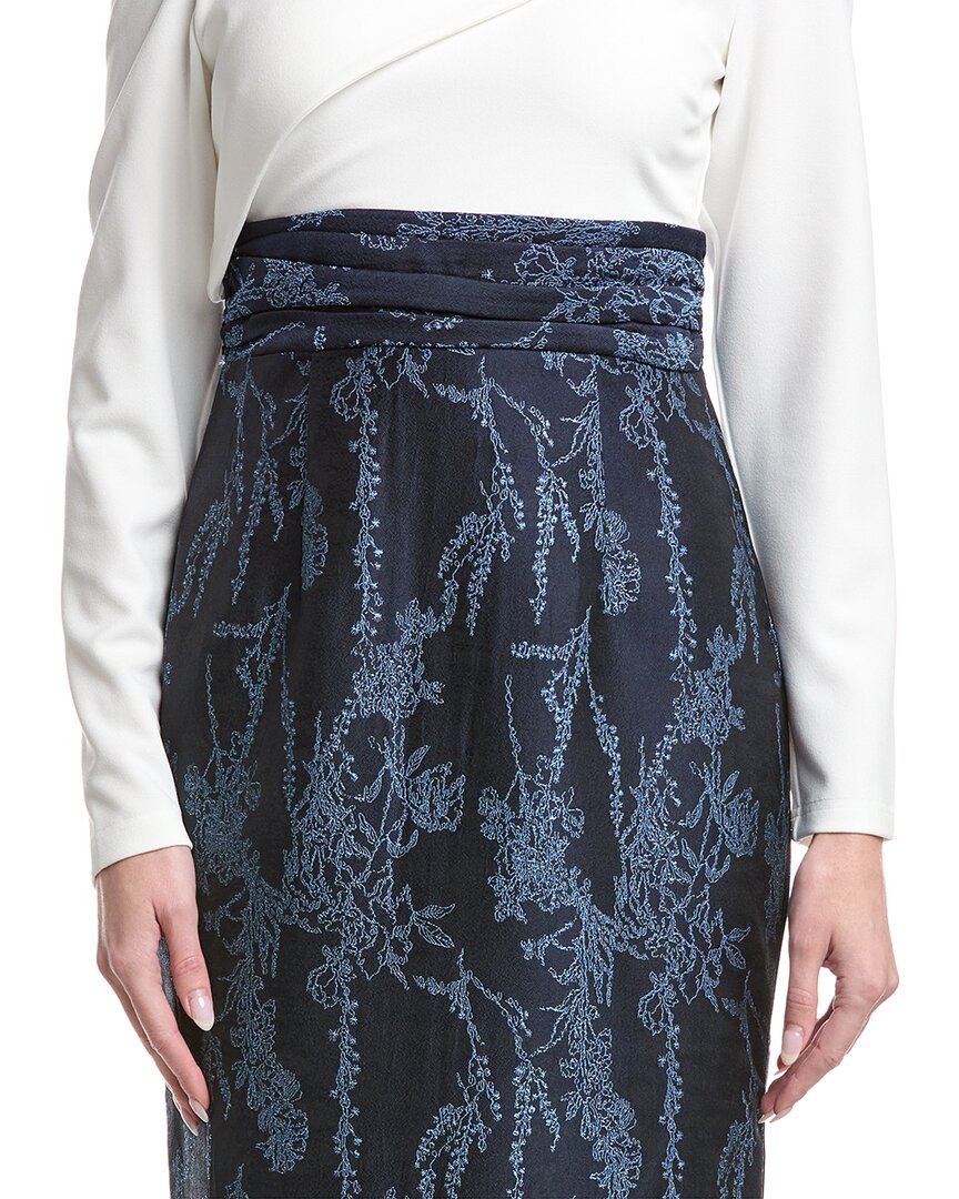 Rene Ruiz Asymmetric Off-Shoulder Knit Top Gown