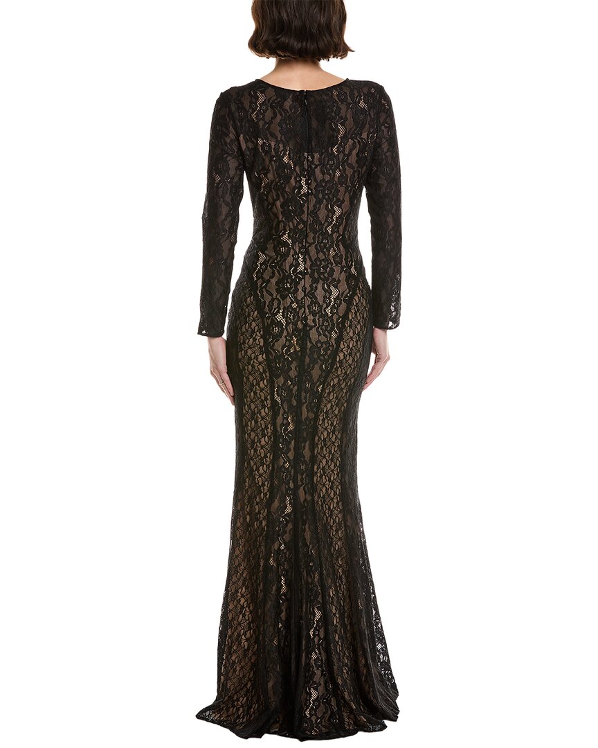 Rene Ruiz Illusion Lace Gown