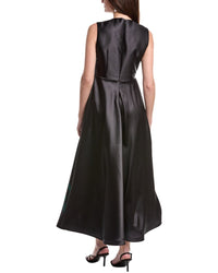 Rene Ruiz Sleeveless Jacquard A-Line Midi Dress