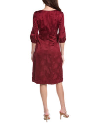 Rene Ruiz 3/4-Puff Sleeves Floral A-Line Dress
