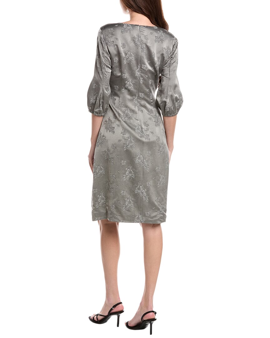 Rene Ruiz 3/4-Puff Sleeves Floral A-Line Dress