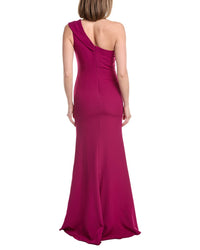 Rene Ruiz One-Shoulder Column Gown