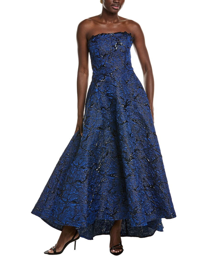 Rene Ruiz High-Low Jacquard Gown