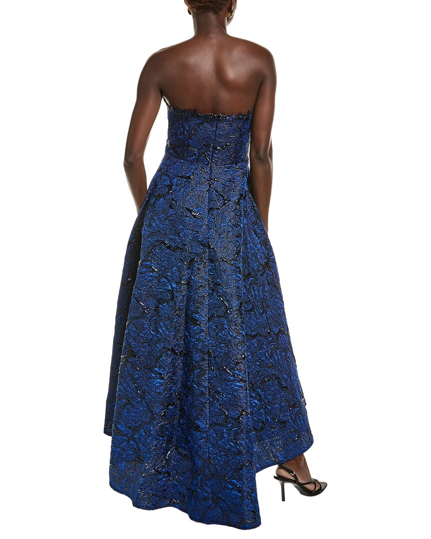 Rene Ruiz High-Low Jacquard Gown