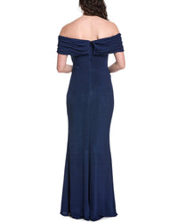 Rene Ruiz Off-Shoulder Mermaid Gown