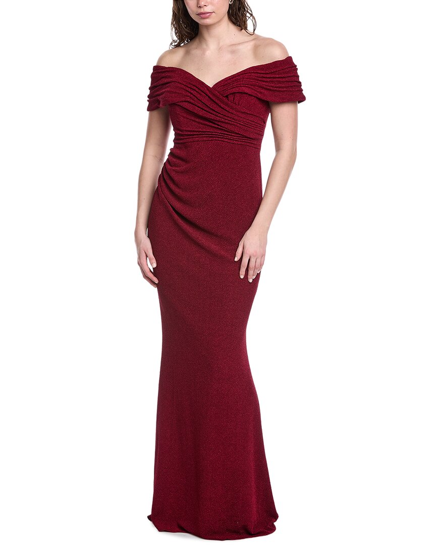Rene Ruiz Off-Shoulder Mermaid Gown
