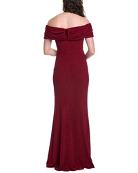 Rene Ruiz Off-Shoulder Mermaid Gown