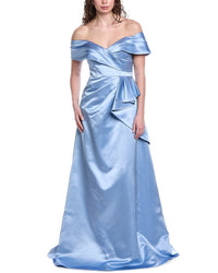 Rene Ruiz Off-The-Shoulder A-Line Gown