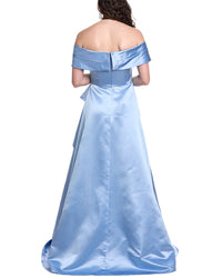Rene Ruiz Off-The-Shoulder A-Line Gown