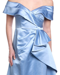 Rene Ruiz Off-The-Shoulder A-Line Gown