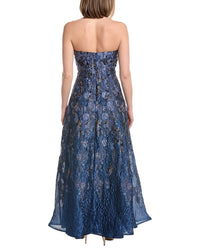 Rene Ruiz Sweetheart Brocade Column Gown