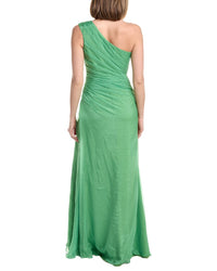 Rene Ruiz Asymmetric One-Shoulder Gown