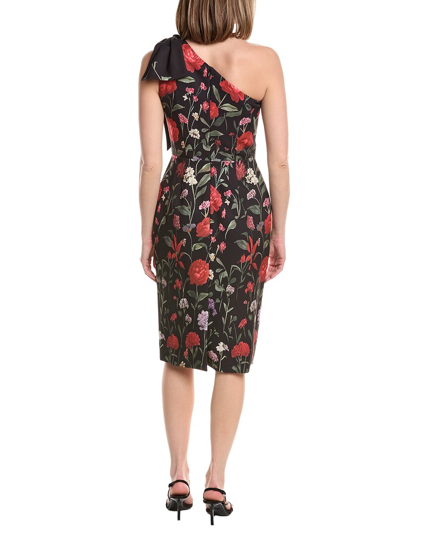 Rene Ruiz One Shoulder Printed Mikado Fit & Flare Gown